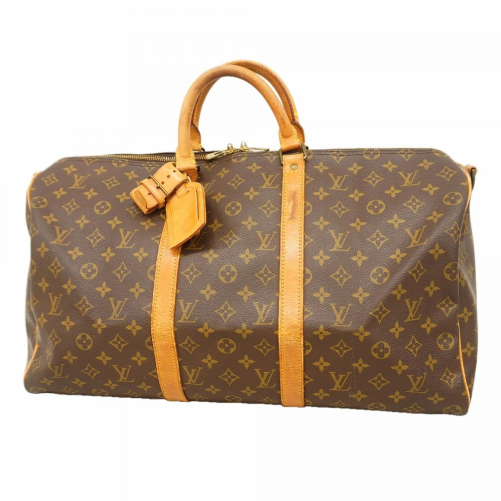 LOUIS VUITTON Brown Monogram Boston Bag